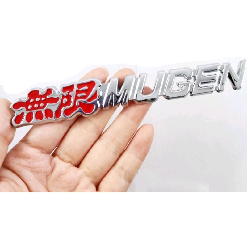 Stiker Emblem Mobil MUGEN Bahan METAL