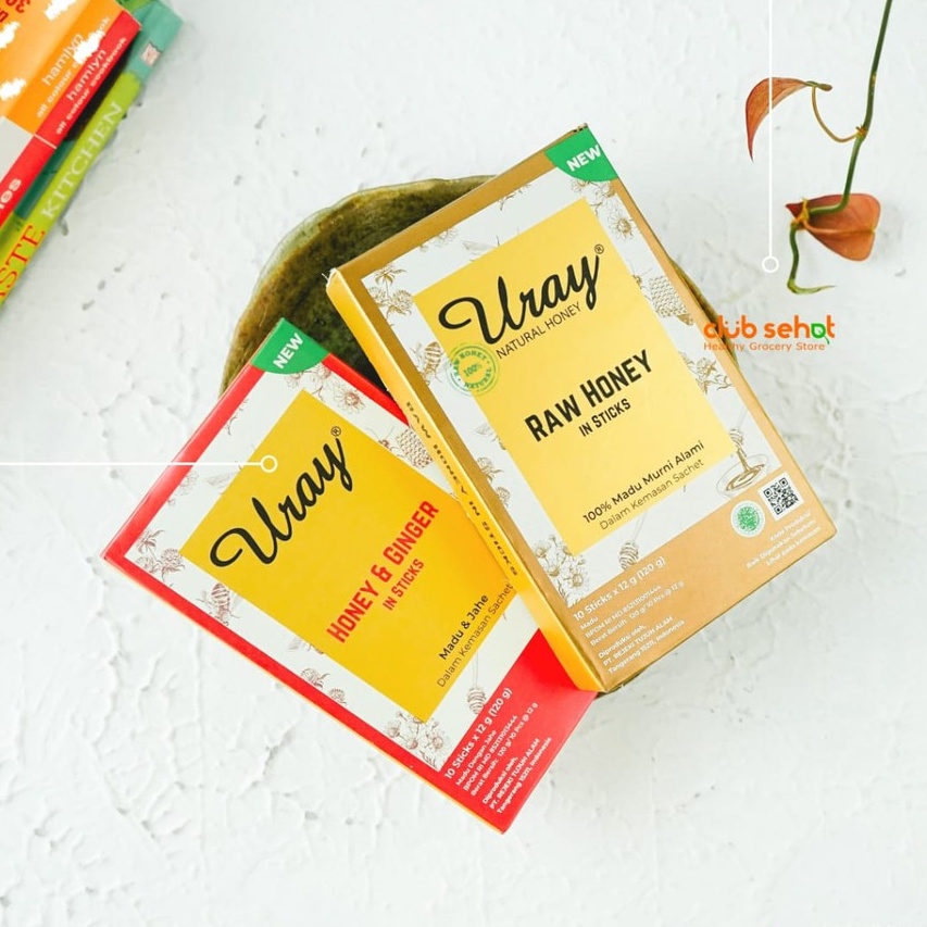 

Uray - Raw Honey in Sticks Sachet 12gr x 10 pcs 120Gr