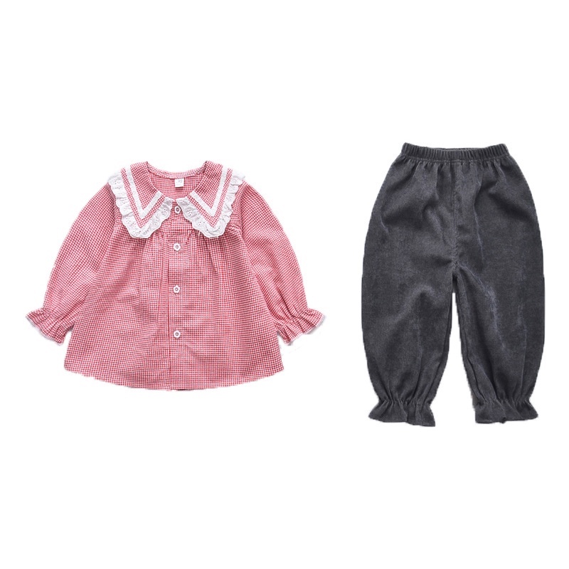 CHUBBI 61 Setelan Set Anak 2in1 Perempuan Korea Fashion