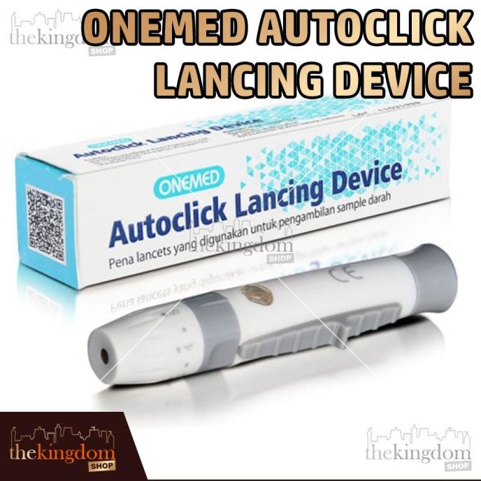 Onemed Autoclick Lancing Device Pen Auto Click Lancet Jarum Tes Darah