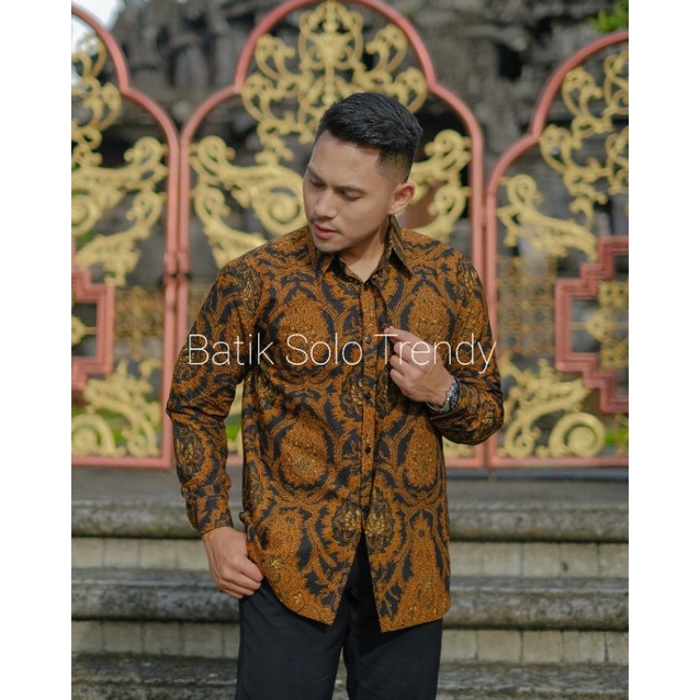 TRENDY 169 ( FULL FURING )KEMEJA/BAJU BATIK PRIA MURAH PANJANG