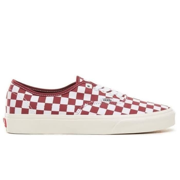 Sepatu Vans Ori Sneakers Vans Red Authentic Checkerboard