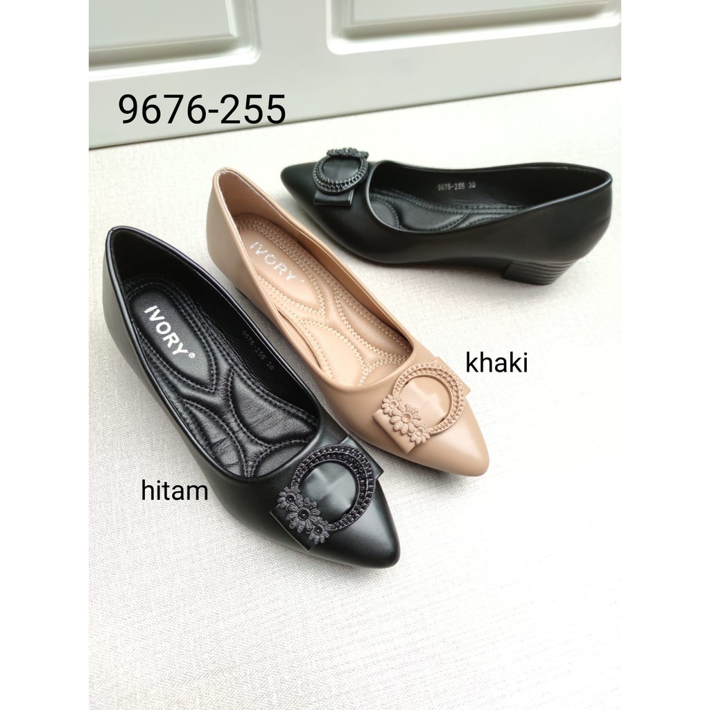 IVORY Sepatu Wedges Wanita Import 9676-255