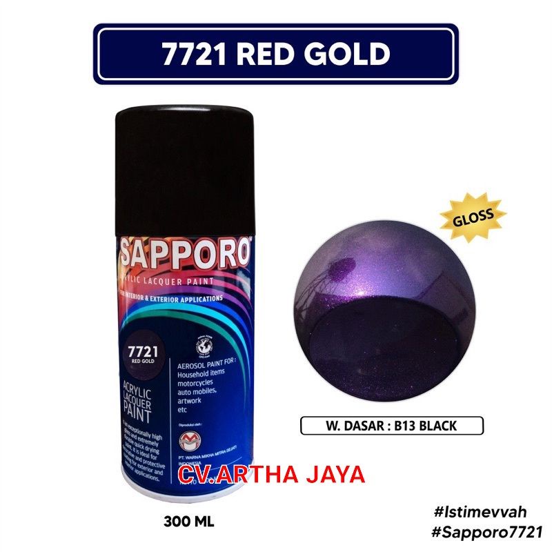 SAPPORO BUNGLON 3D ( 7721 ) RED - GOLD 300ml