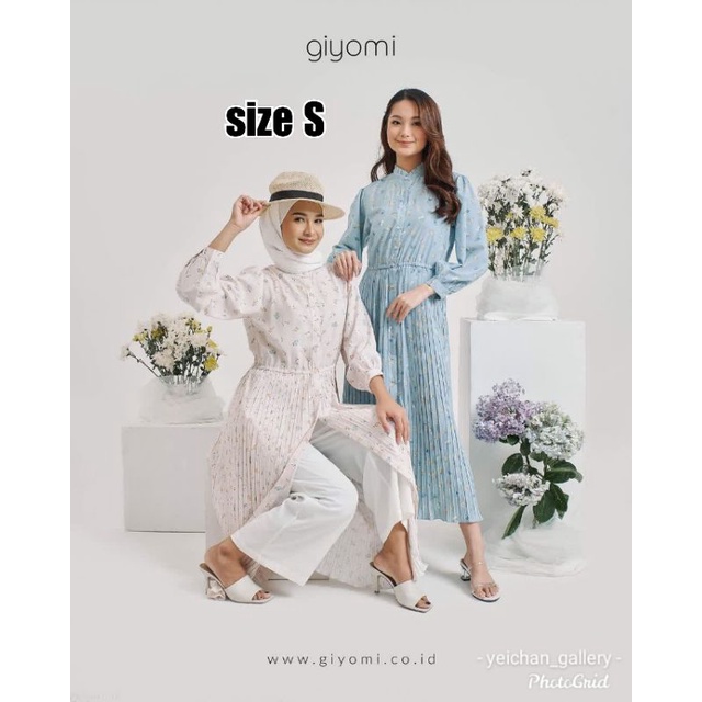 tania midi dress free scrunchie by giyomi