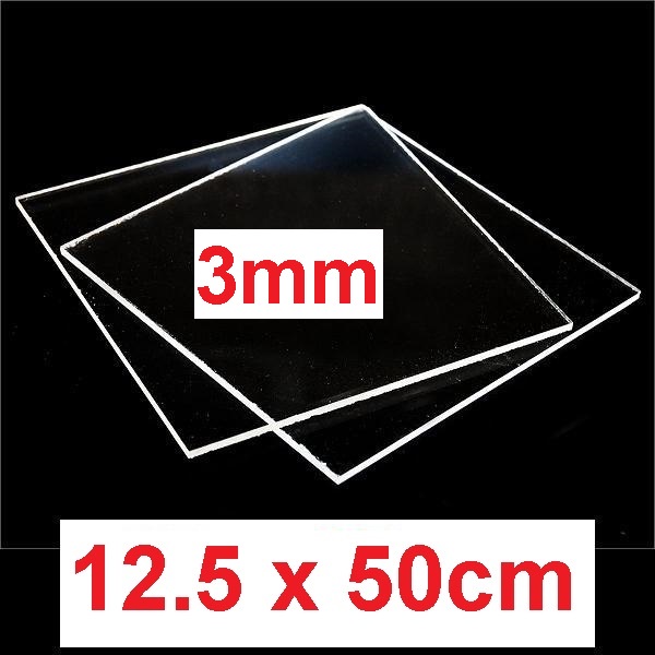 

acrylic bening tebal 3mm ukuran 12,5cm x 50cm