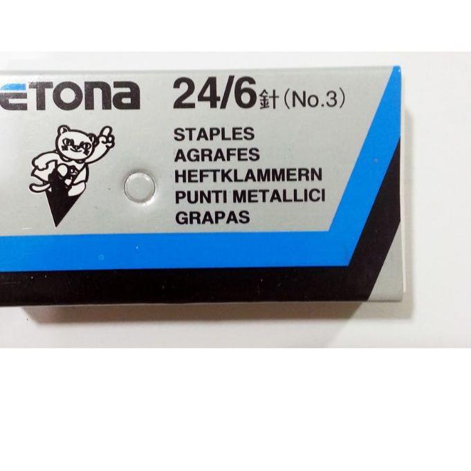 

Ready Banyak Isi staples Etona No.3/24/6 ( 20 kotak )