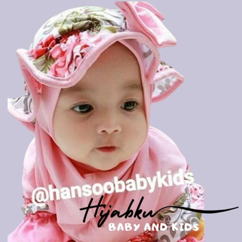 Kerudung anak bayi 0 6 bulan 1 2 tahun TOPI BUNGA hijab bayi jilbab anak bayi jilbab bayi perempuan 