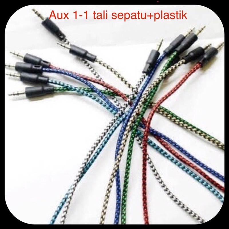 KABEL AUDIO / KABEL AUX TO SPEAKER TERLENGKAP + PACK PLASTIK