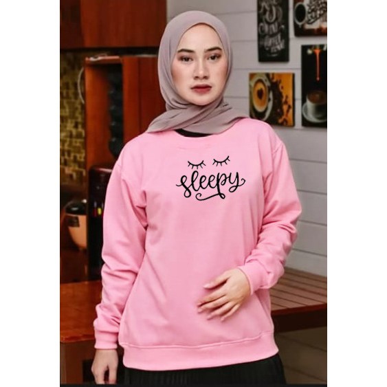 Kaos Lengan Panjang sleppy / Kaos Sweatshirt / Atasan Wanita / Atasan Wanita Lengan Panjang / Atasa