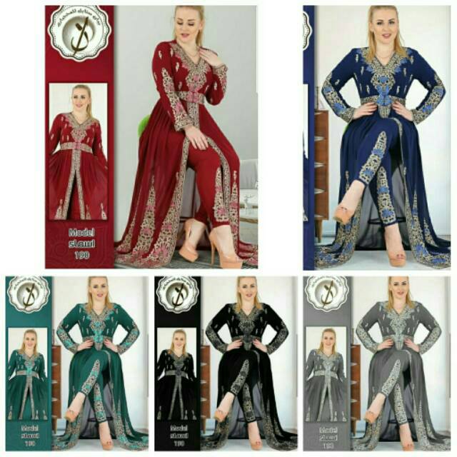 ST Set Stelan Baju India Maxi Maxy Celana Korean Silk Bordir Parisian Jumbo XXL