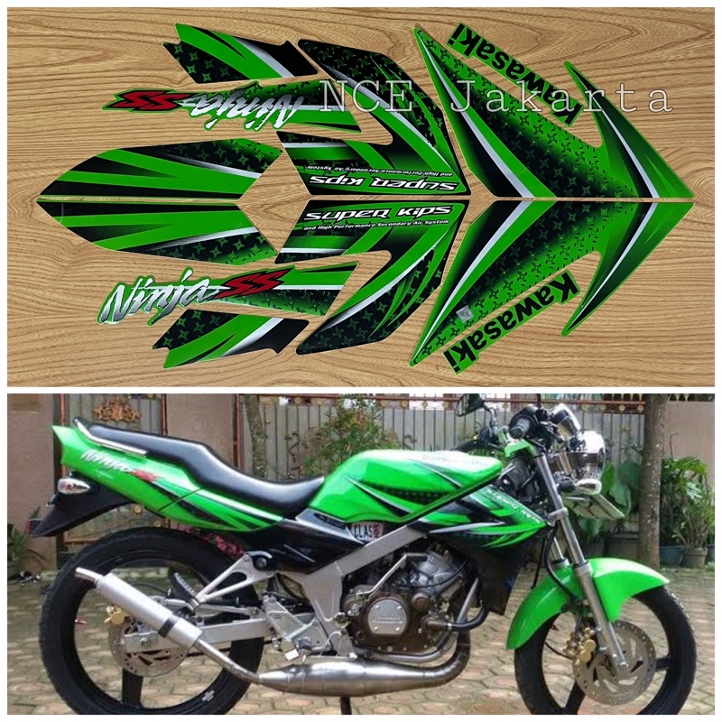 STIKER STRIPING NINJA SS 2012 HIJAU