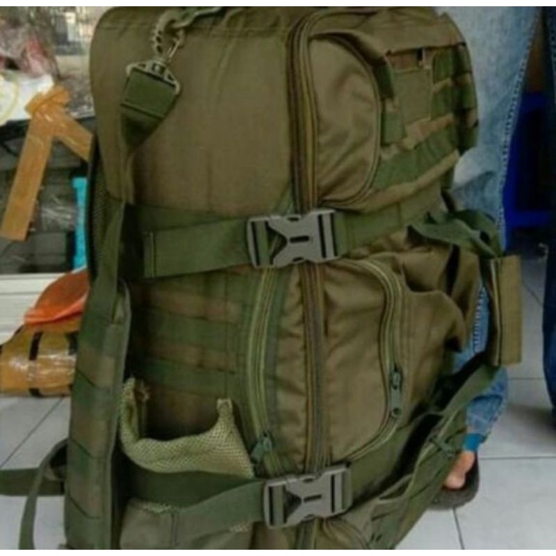 tas koper brimob TNI Polri tas 3 in 1 75L
