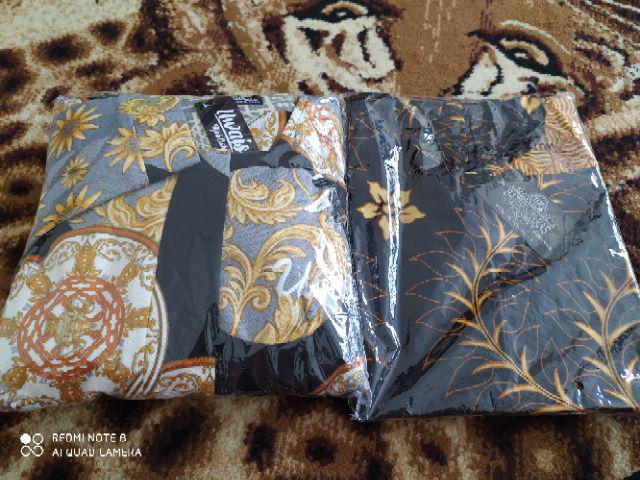 Almeera Maxi By Natalie ; Gamis Dress Batik Wanita Kombinasi Emboss Elegan Realpict Berkualitas