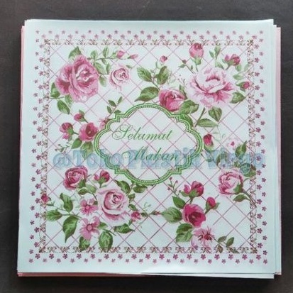 {Isi 50} Kertas Selamat Makan / Selamat Menikmati - Kualitas Super