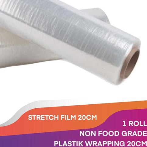 

☜ STRETCH FILM 20CM X 250M PLASTIK WRAPPING PLASTIC WRAP PACKINGAN 1 ROLL ✸