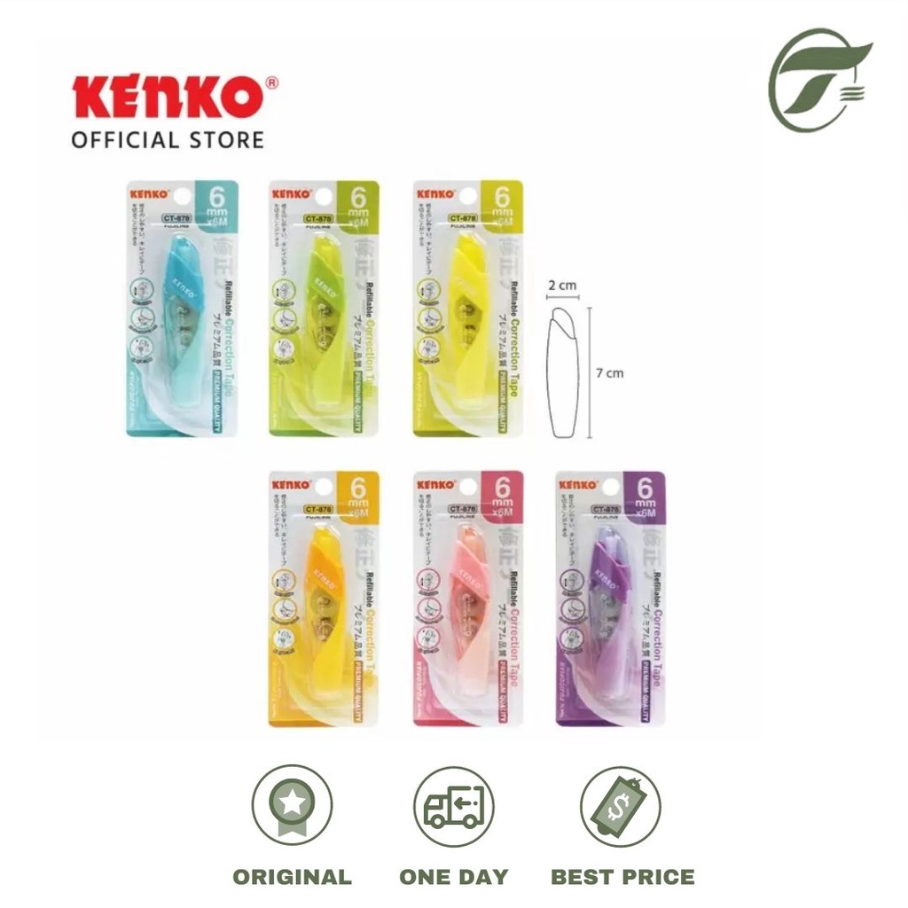

CORRECTION TAPE RETRACTABLE 5MMX6M CT-878 KENKO