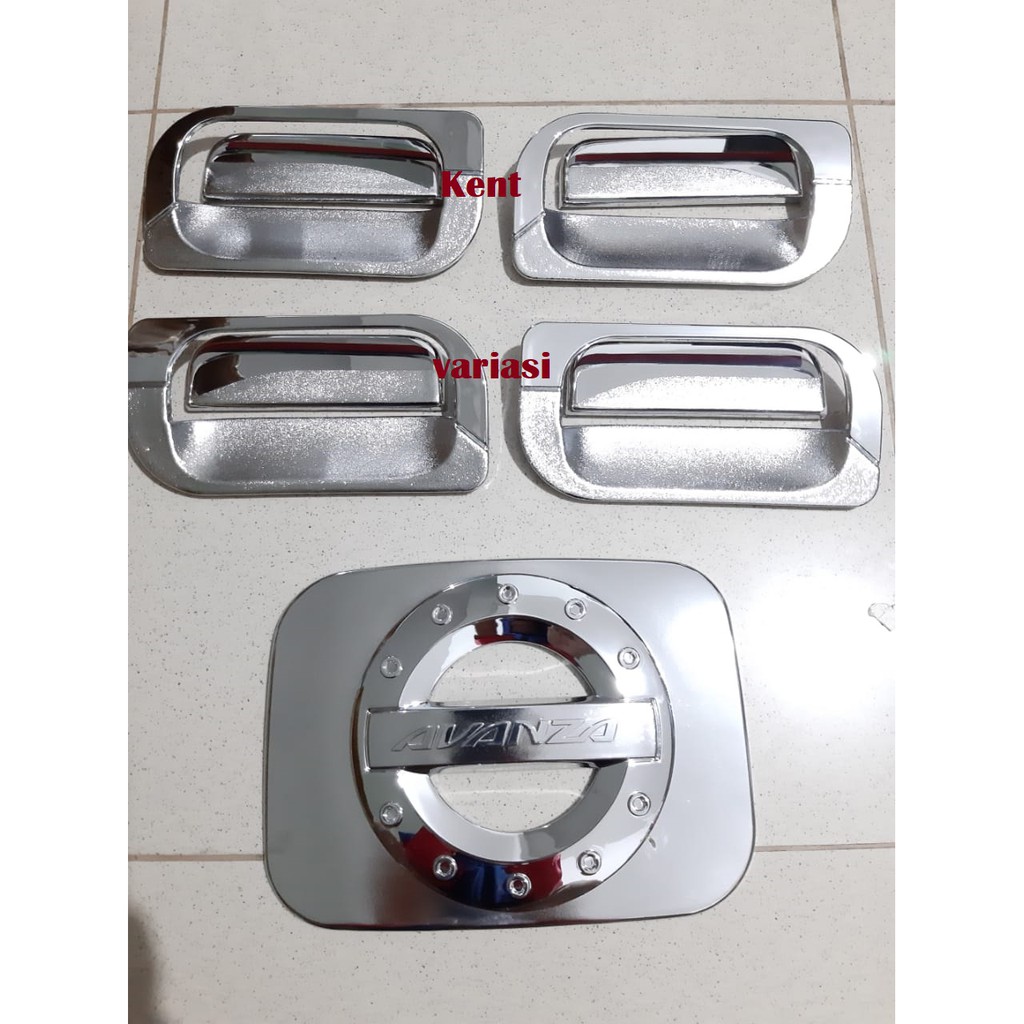 Paket Cover Handle+Outer +Tank Cover Chrome AVANZA OLD