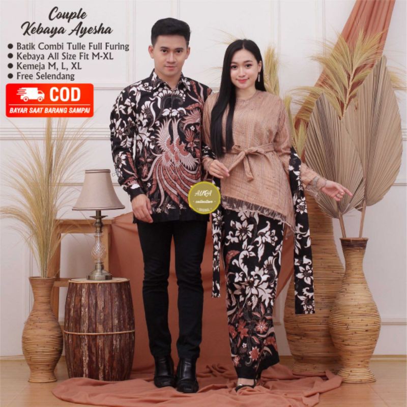 KEBAYA COUPLE | KEMEJA BATIK | FASHION WANITA | BAJU TUNANGAN | BAJU KONDANGAN best seller
