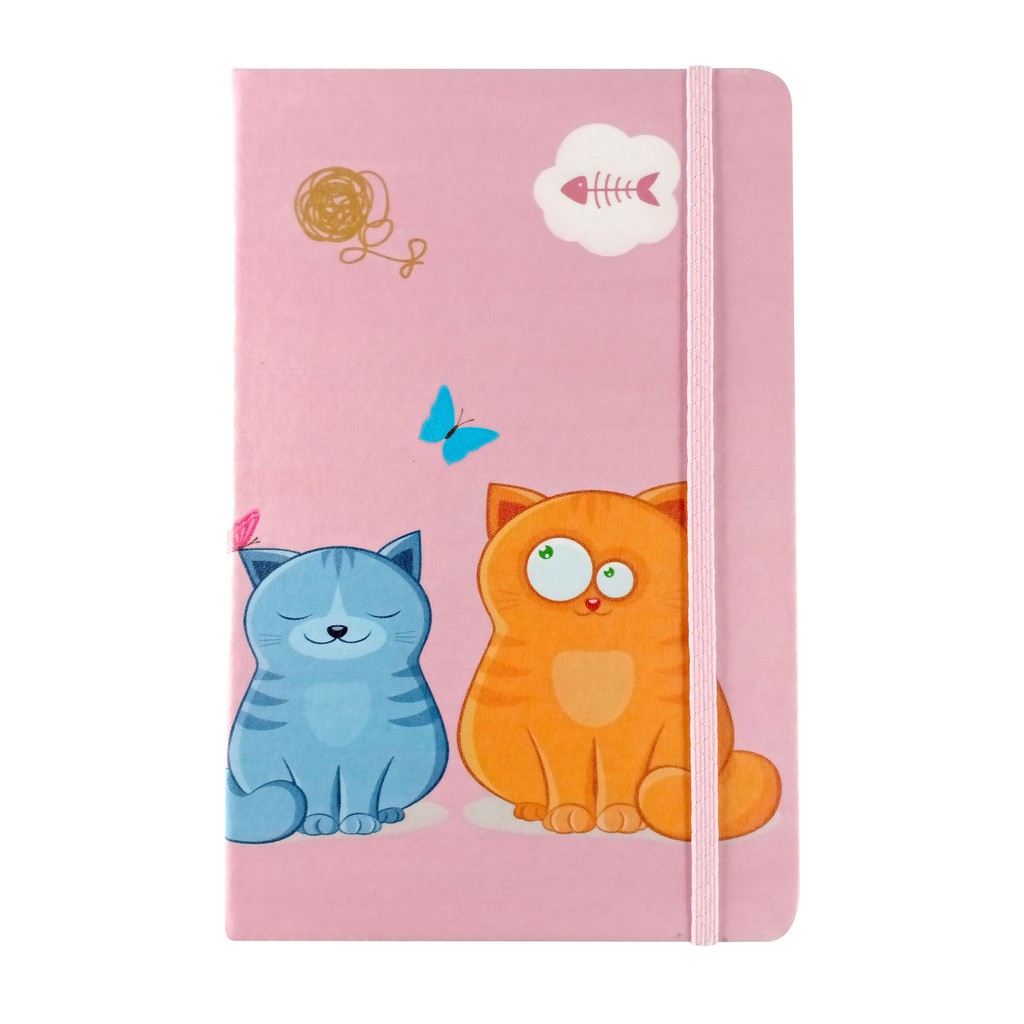 

Agenda / Buku Tulis Hard Cover A5 - 2Kucing - 1 Pcs