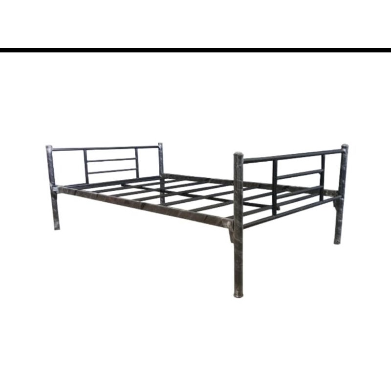 Ranjang besi single ukran 90x200 dan 120x200