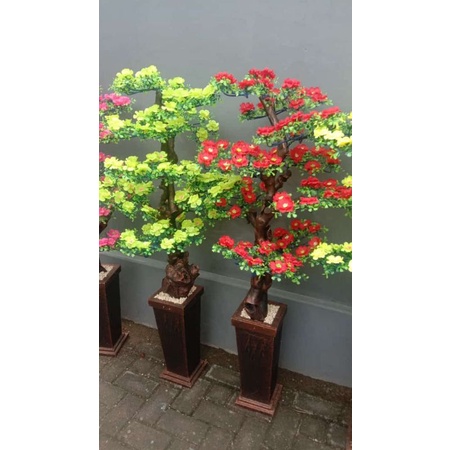 LENGKAP VAS BEBATUAN // BUNGA SUDUT ARTIFICIAL // SAKURA BUNGA SUDUT ARTIFICIAL // TINGGI 150CM