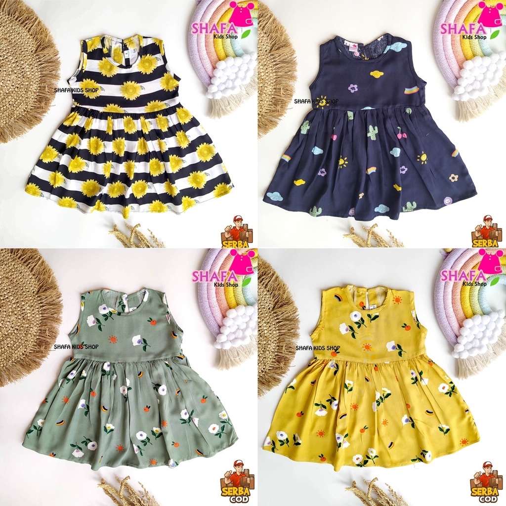 DRESS ANAK PEREMPUAN / BAJU ANAK PEREMPUAN USIA 1-5 TAHUN / BAJU ANAK CEWEK / DASTER ANAK / BAJU ATASAN ANAK PEREMPUAN /  / RAYON VISCOSE PREMIUM