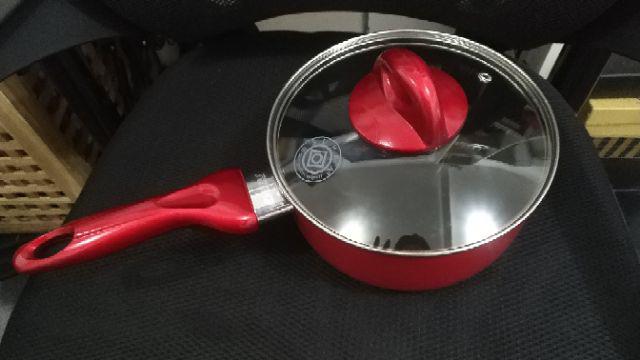[supra] Saucepan Non Stick 18cm - Panci Anti Lengket + Tutup Kaca