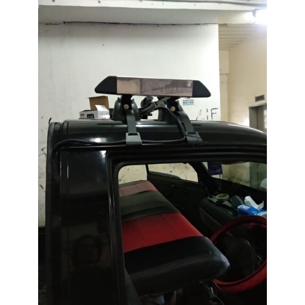 mini roofrack rack pick up roof rack atas rack atap mobil pick up hitam