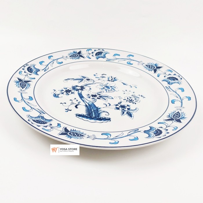 Piring Keramik Saji Ceper Besar 27cm Motif Ming Klasik 1 Pcs