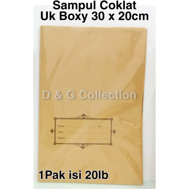 

SAMPUL COKLAT UKURAN BOXY / SAMPUL COKLAT BUKU TULIS UKURAN BOXY