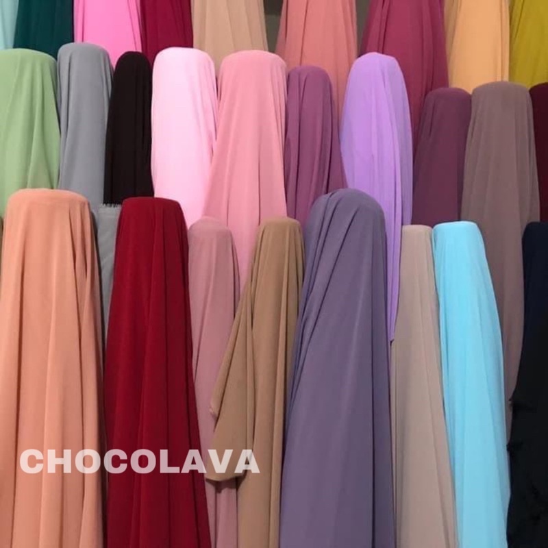 Kain Bahan Ceruty Babydoll Premium Meteran Lembut Halus Jatuh / Bahan Pashmina Kerudung Gamis Kaftan
