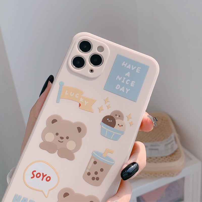 Casing Xiaomi Redmi Note 10 10s 10pro Max 9 8 10A 9C NFC 9 9T Poco X3 NFC Poco M3 Motif Beruang Lucu