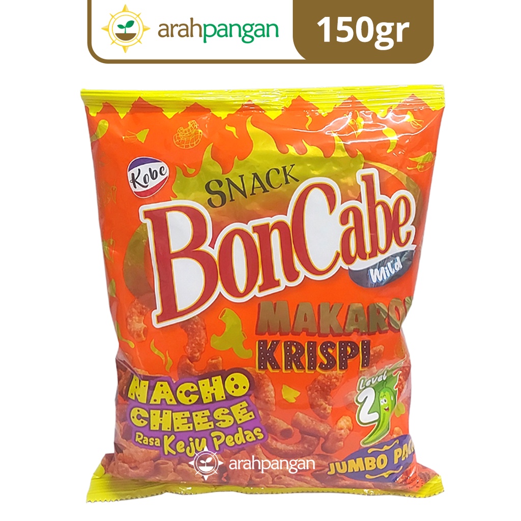 

Makaroni Krispi Boncabe KEJU PEDAS NACHO CHEESE Kobe JUMBO PACK 150gr