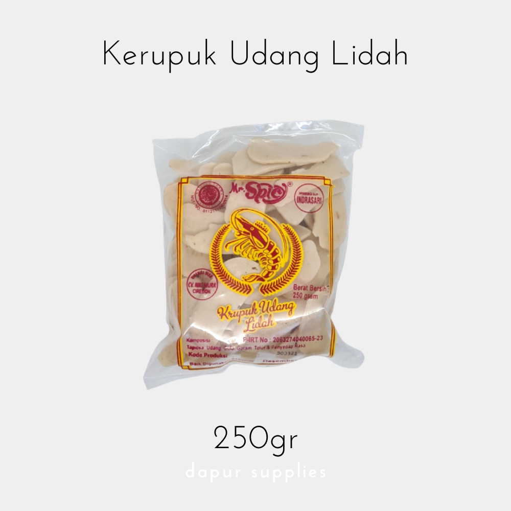 Kerupuk Udang Lidah / Prawn Cracker – Mr Spicy 250g