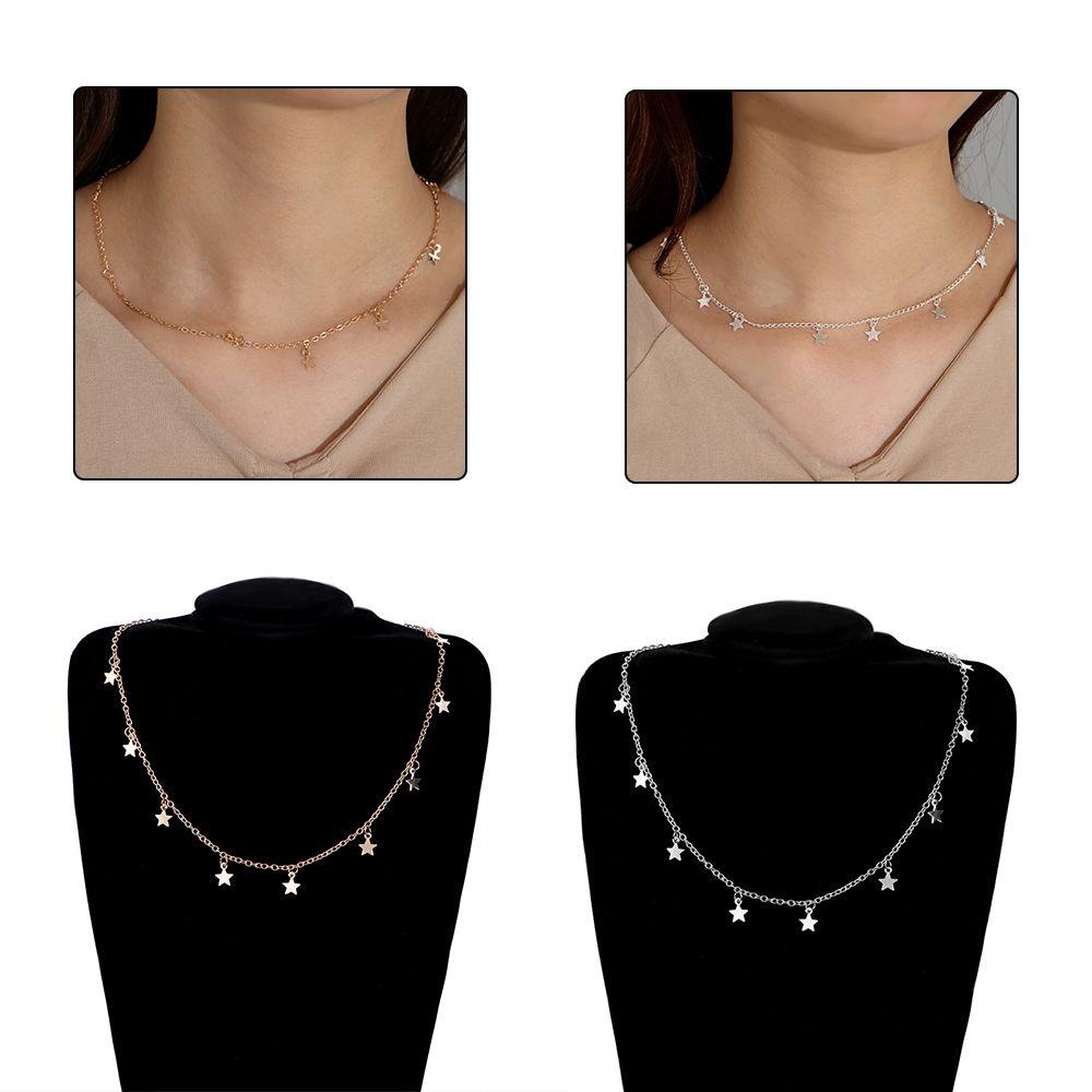 Lily Star Rantai Perhiasan Fashion Geometris Wanita Chocker