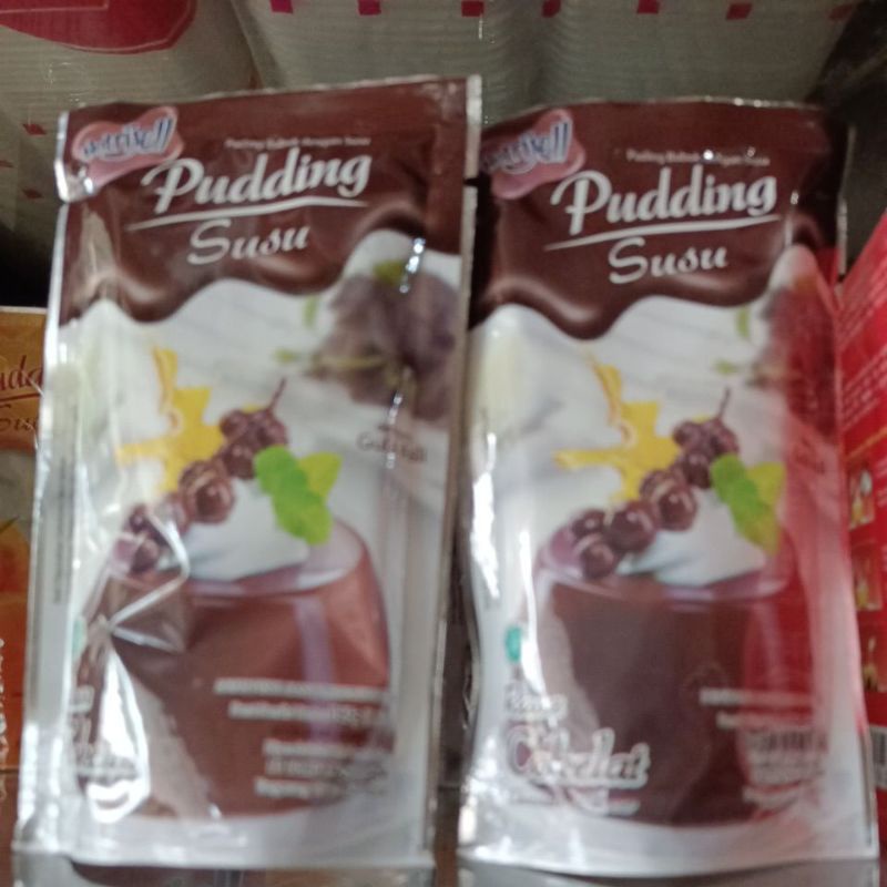 Nutrijell Pudding mangga/coklat/strawberry