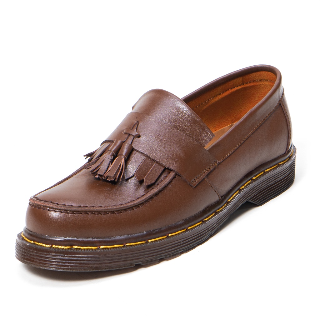 Sepatu Formal Pria Slip On Penny Loafers Kulit Asli Casual Pesta S.1062