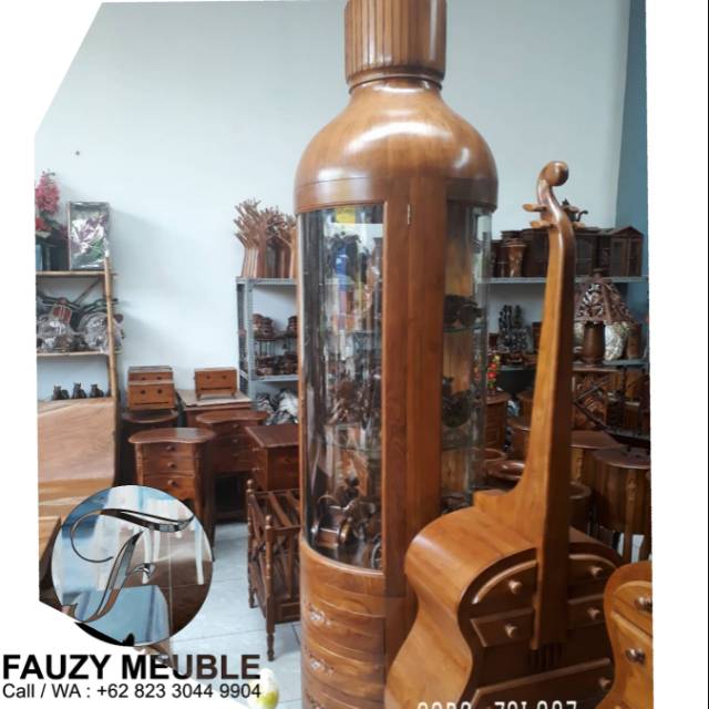 Lemari Hias Botol, Lemari Hias Jati Jepara