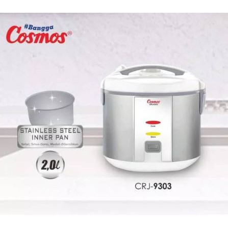 Magic com - Rice cooker Cosmos CRJ 9303 Panci stainless 2 liter