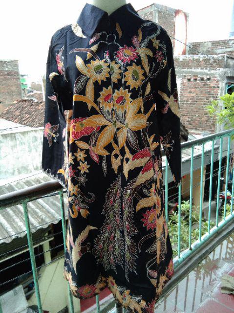 Tunik Batik Wanita Motif Hitam Manis