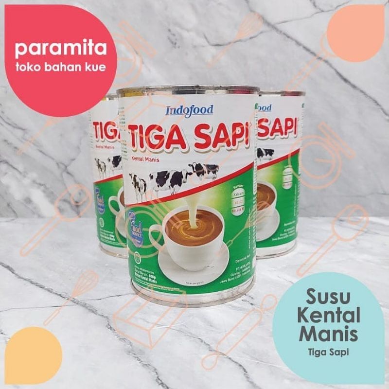 Susu Kental Manis Cap Tiga Sapi 500gr