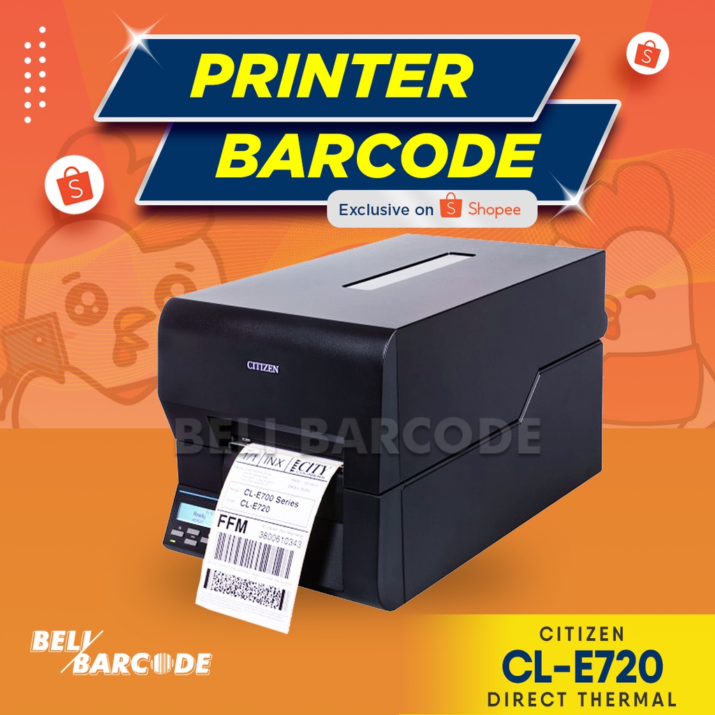 Printer Barcode Label Citizen CL-E720 8IPS USB+LAN PORT // Barcode Printer CL-E720 Industrial Type