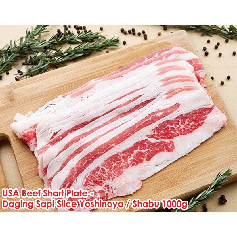 Daging Sapi Slice Shorplate 1 Kg Impor US/ Yoshinoya/ Shabu