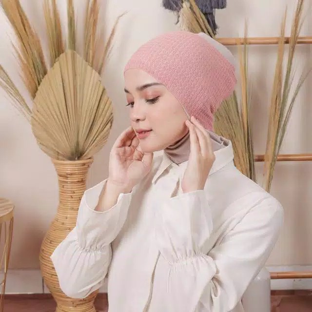 Ciput Rajut Anti Pusing Polos / Inner Hijab / Dalaman Kerudung / CIPUT RAJUT 1 WARNA