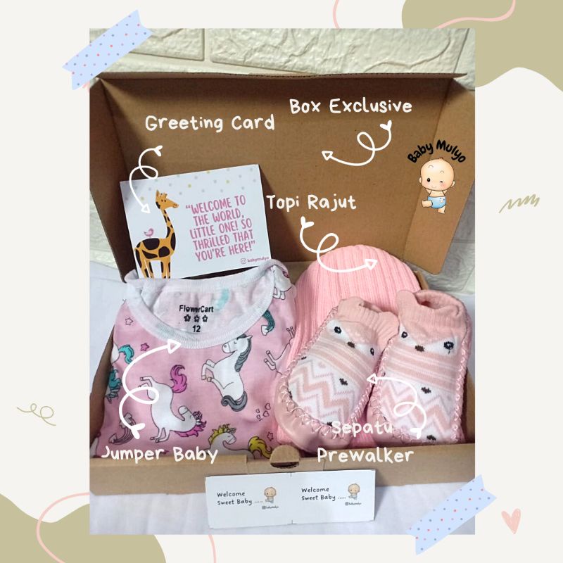 Hampers Bayi Newborn Baby Gift Set Unisex Kado Lahiran Parcel Bayi Laki-Laki Perempuan