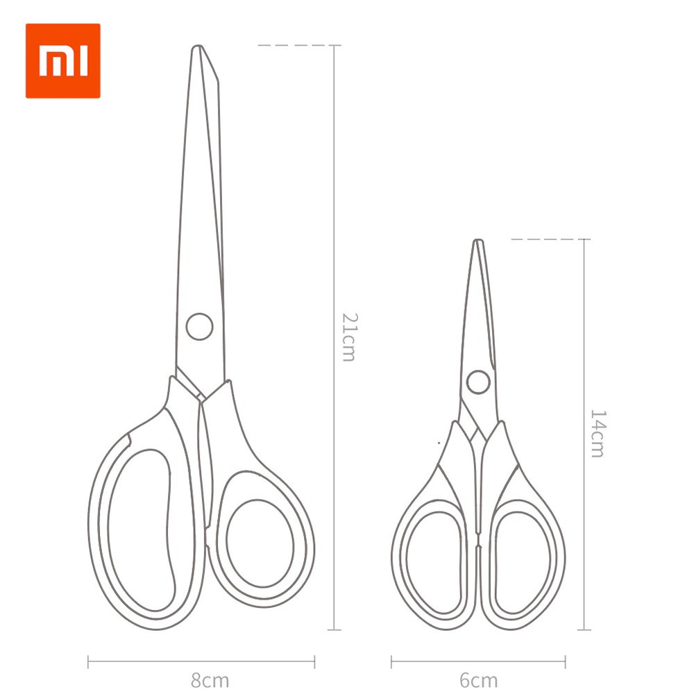 XIAOMI HUOHOU Titanium-Plated Scissors Set of 2 - HU0030