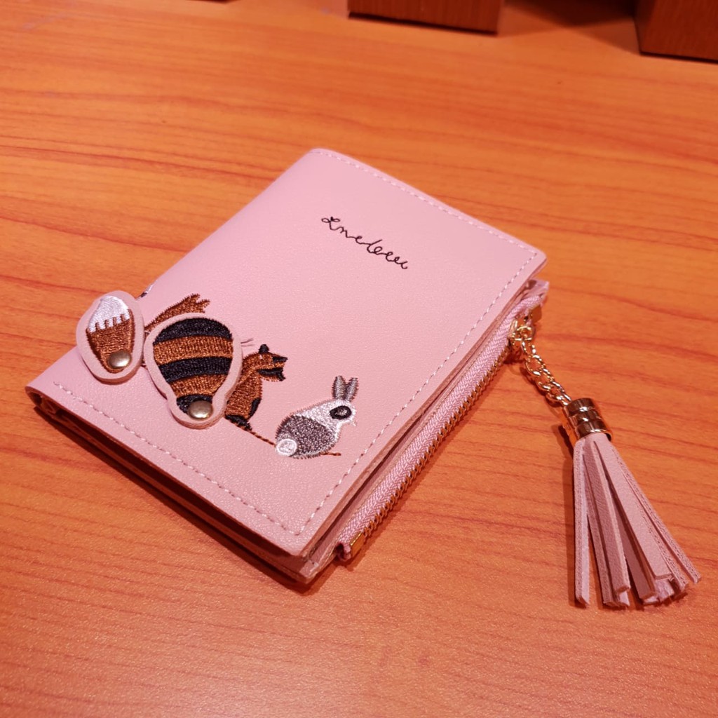 DOMPET WANITA KULIT PINK WA020P3 PIXY IMPORT KOREA MURAH FASHION WALLET ABG BATAM KARAKTER BRANDED