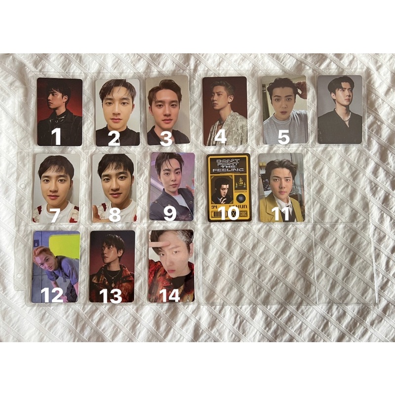 [READY STOCK] PHOTOCARD / PC EXO OFFICIAL DFTF ( SEHUN BAEKHYUN CY KYUNGSOO KAI XIUMIN) BBH KETOMBE
