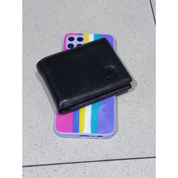 Dompet Kulit Pria LEONARDO ukuran mini slim asli bahan kulit premium - dompet kulit kecil lipat asli